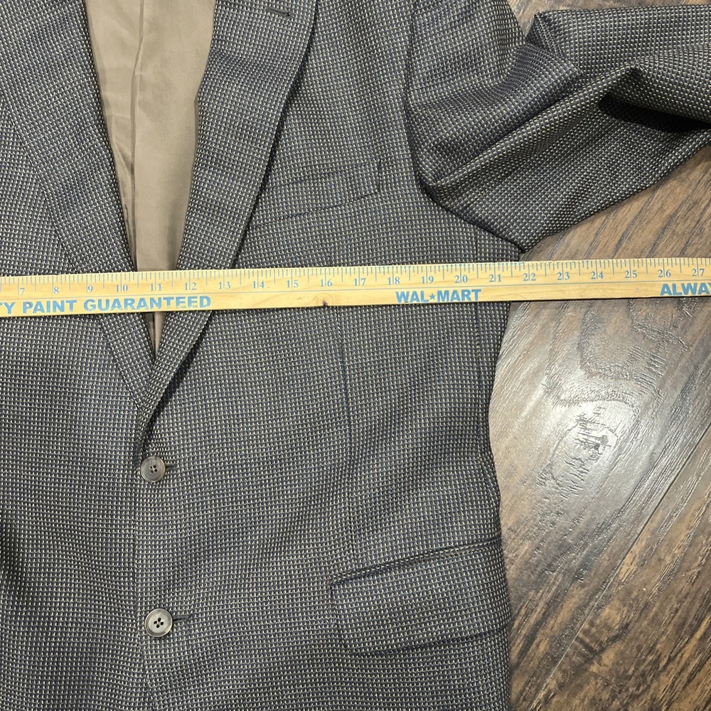 Coppley Mens 44R Blazer / Sport Coat Micro-Check 100% Wool High End Design - Picture 5 of 9